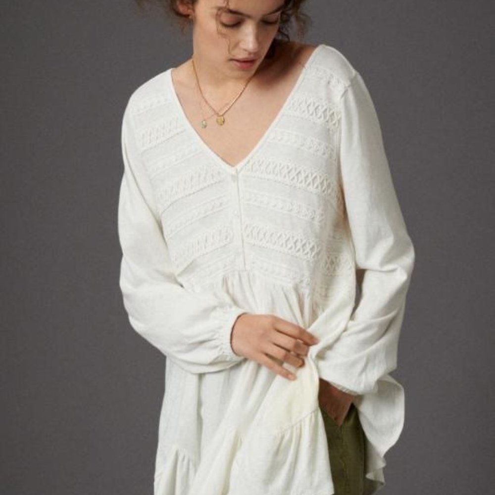 Anthropologie Adriana Lace Tunic Size XS